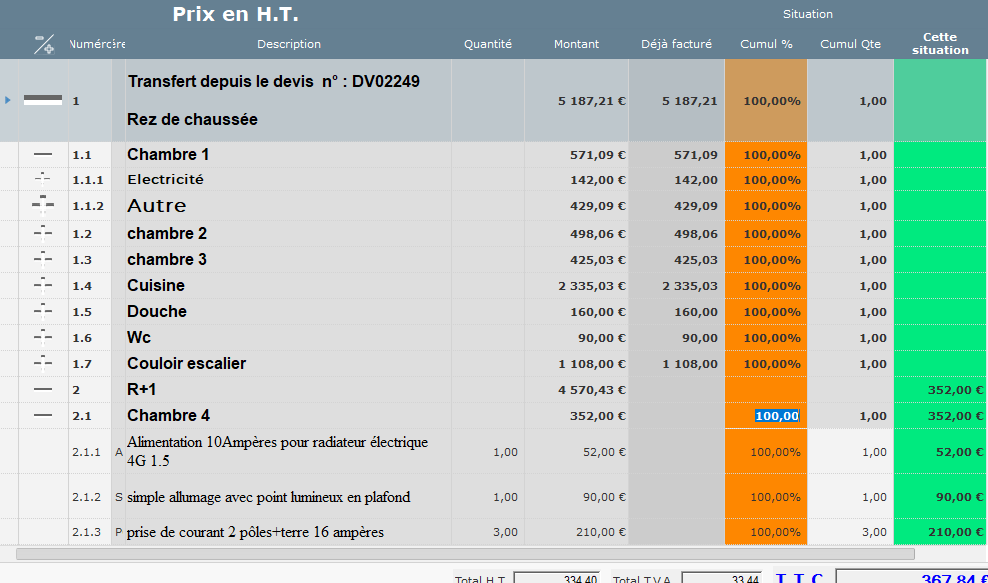 Suivi d'avancement BatisyxIQ